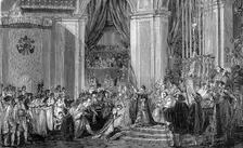 Napoleon crowns Empress Josephine, Notre Dame, Paris, 2nd December 1804 (1882-1884). Creator: Unknown