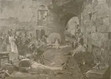 Napoleon and Marshal Lannes at Essling 1809, (1896). Artist: William Baxter Palmer Closson