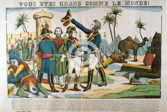 Napoleon and General Kleber on the expedition to Egypt, 1798, (c1835). Artist: Francois Georgin