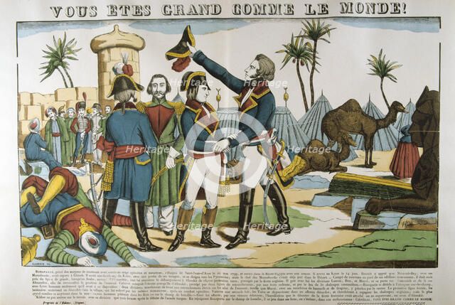 Napoleon and General Kleber on the expedition to Egypt, 1798, (c1835). Artist: Francois Georgin