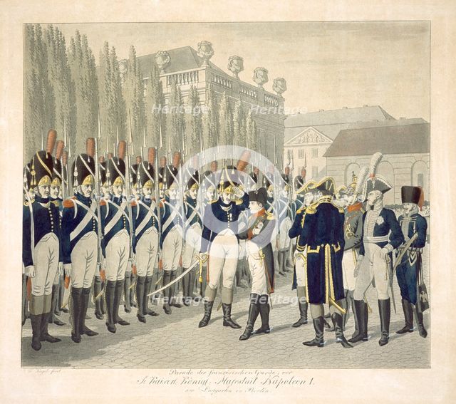Napoleon and his Imperial Guard, early 19th century. Artist: Unknown.