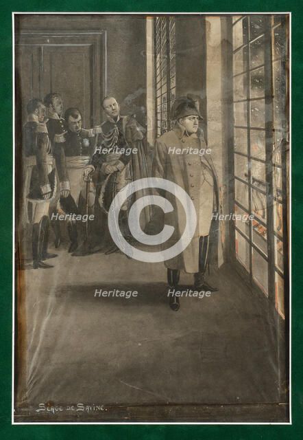 Napoleon and his staff in the Kremlin before the burning Moscow, .