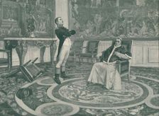 Napoleon And Pius VII at Fontainbleau 1813, (1896). Artist: Peter Aitken