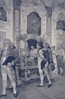 Napoleon and the Empress of Austria at Dresden 1812, (1896)