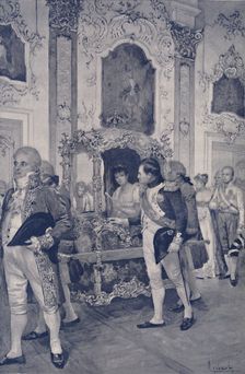 Napoleon and the Empress of Austria at Dresden 1812, (1896)
