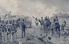 Napoleon and the Old Guard Before Waterloo 1815, (1896)