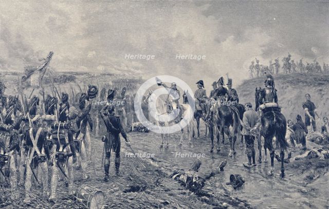 'Napoleon and the Old Guard Before Waterloo', 1815, (1896). Artist: Unknown.