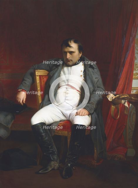 'Napoleon at Fontainebleau During the First Abdication - 31 March 1814', (1845). Artist: Paul Delaroche