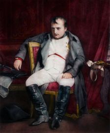 Napoleon at Fontainebleau During the First Abdication - 31 March 1814 (1845).Artist: Paul Delaroche