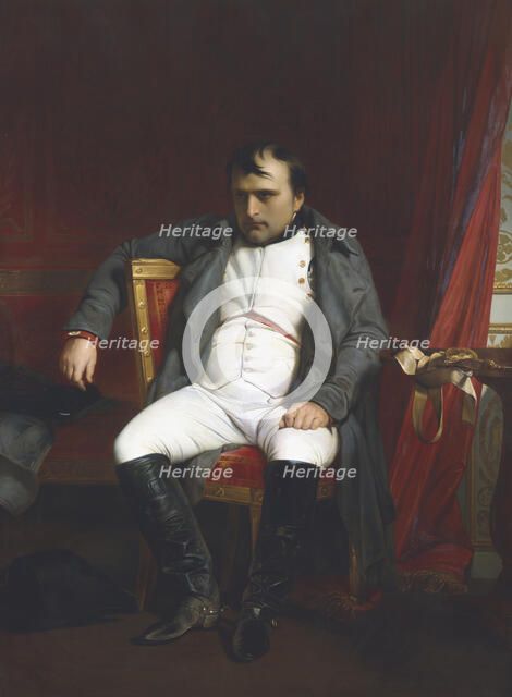 'Napoleon at Fontainebleau During the First Abdication - 31 March 1814', (1845). Artist: Paul Delaroche