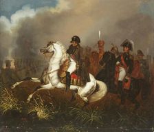 Napoleon at the Battle of Quatre Bras on 16 June 1815, First quarter of 19th cen. Creator: Anonymous