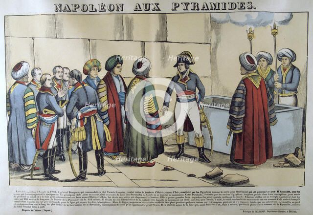 'Napoleon at the Pyramids, 1798', 19th century. Artist: Unknown