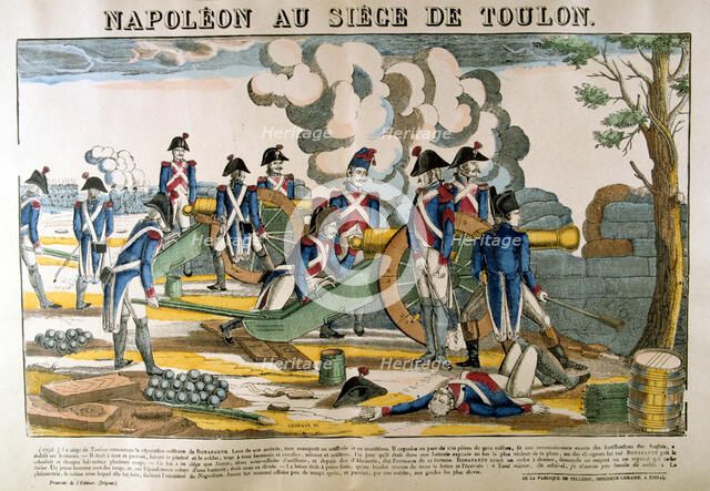 'Napoleon at the Siege of Toulon', 1793, (c1835). Artist: Francois Georgin