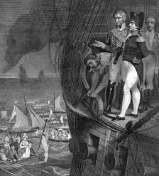 Napoleon Bonaparte (1721-1818) on board the Belerophon off the coast of Plymouth, 19th century