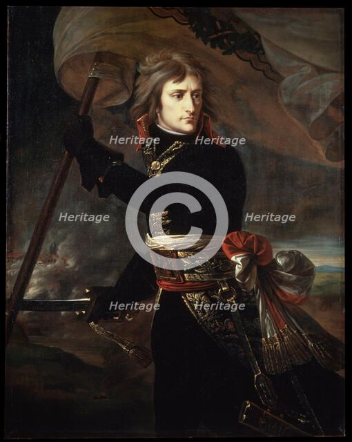 'Napoleon Bonaparte on the Bridge at Arcole', 1797.  Artist: Antoine-Jean Gros
