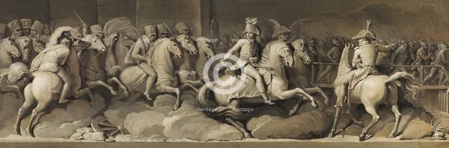 Napoleon Bonaparte at the Battle of Lodi on 10 May 1796, c 1801. Creator: Appiani, Andrea (1754-1817).