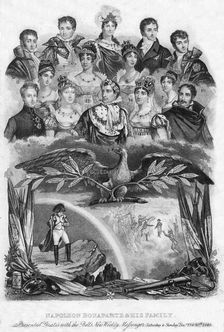 Napoleon Bonaparte and his family, 1840