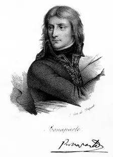 Napoleon Bonaparte as a young man, c 1790s, (c1830). Artist: Delpech