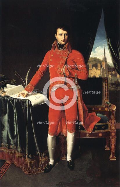 'Napoleon Bonaparte as First Consul of France', 1803-1804.  Artist: Jean-Auguste-Dominique Ingres