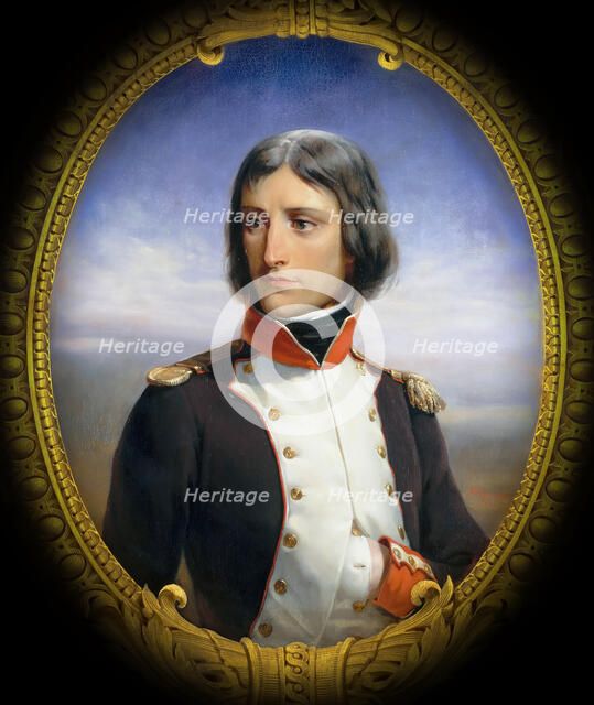 Napoleon Bonaparte as Lieutenant-Colonel of the 1st Battalion of Corsican Republican volunteers. Artist: Philippoteaux, Henri Félix Emmanuel (1815-1884)