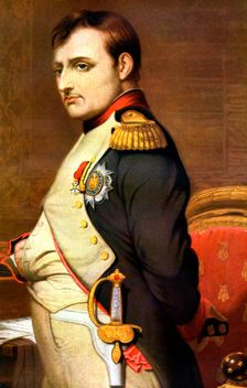 Napoleon Bonaparte, French general and Emperor.Artist: Paul Delaroche