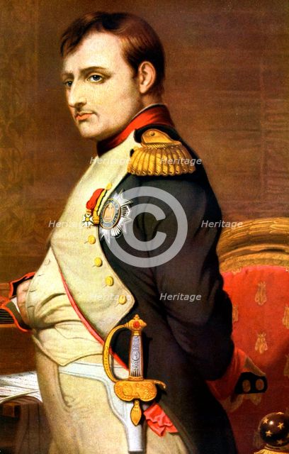 Napoleon Bonaparte, French general and Emperor.Artist: Paul Delaroche