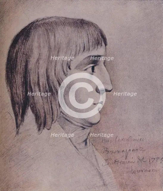'Napoleon Bonaparte in 1785, Aged Sixteen', (1896). Artist: Unknown.