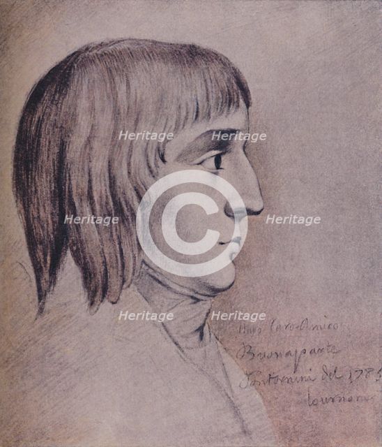 'Napoleon Bonaparte in 1785, Aged Sixteen', (1896). Artist: Unknown.