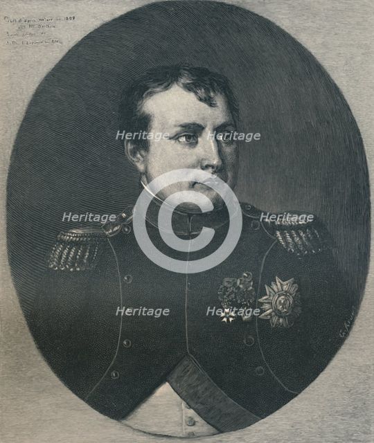 'Napoleon Bonaparte in 1809', (1896). Artist: Gustave Kruell.