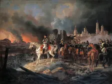 Napoleon Bonaparte in Moscow 1840. Creator: Adam, Albrecht (1786-1862)