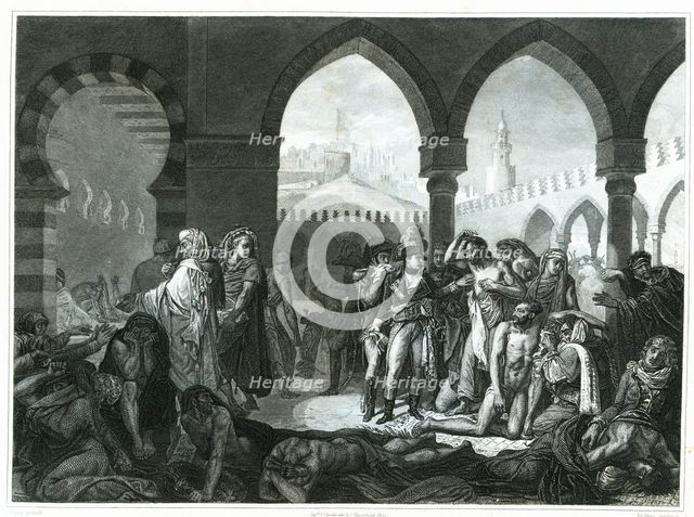 Napoleon Bonaparte in Jaffa (Israel) in the Egyptian campaign. Taken by the French in March 1799 …