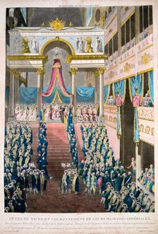 Napoleon Bonaparte is crowned Emperor Napoleon I, 2nd December, 1804 19th century