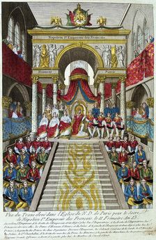 Napoleon Bonaparte is crowned Emperor Napoleon I, 2nd December, 1804 19th century. Creator: Unknown