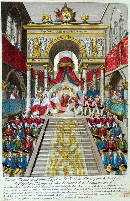 'Napoleon Bonaparte is crowned Emperor Napoleon I, 2nd December, 1804', 19th century.  Creator: Unknown.