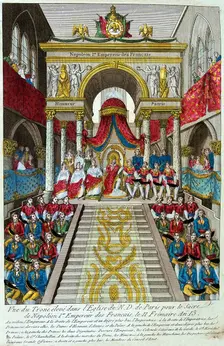 Napoleon Bonaparte is crowned Emperor Napoleon I, 2nd December, 1804 19th century. Creator: Unknown