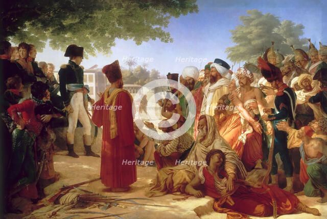 Napoleon Bonaparte Pardoning the Rebels at Cairo, 23rd October 1798. Artist: Guérin, Pierre Narcisse, Baron (1774-1833)