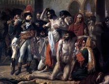 Napoleon Bonaparte Visiting the Plague Stricken of Jaffa 11th March 1799, 1804. Artist: Antoine-Jean Gros
