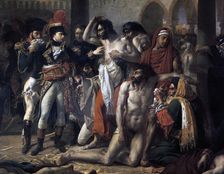 Napoleon Bonaparte Visiting the Plague Stricken of Jaffa 11th March 1799, 1804. Artist: Antoine-Jean Gros