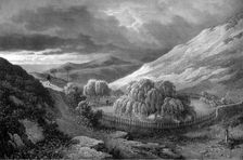 Napoleon Bonaparte's tomb, island of St Helena, 1824.Artist: James Duffield Harding