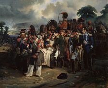 Napoleon Bidding Farewell to Marshal Jean Lannes 1858. Artist: Dorian
