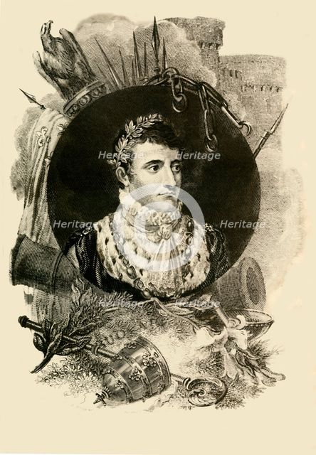 'Napoleon Buonaparte', (1769-1821), 1816. Creator: Unknown.