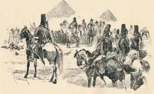 Napoleon Buonaparte at the Battle of the Pyramids, 1798, (1884). Artist: Richard Caton Woodville II
