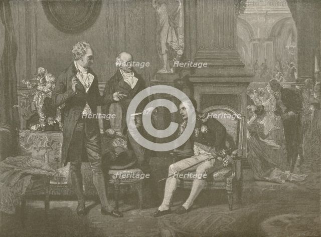 'Napoleon, Goethe and Wieland', 1808, (1896). Artist: Charles J. State.