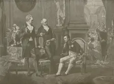 Napoleon, Goethe and Wieland 1808, (1896). Artist: Charles J. State