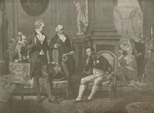 Napoleon, Goethe and Wieland 1808, (1896). Artist: Charles J. State