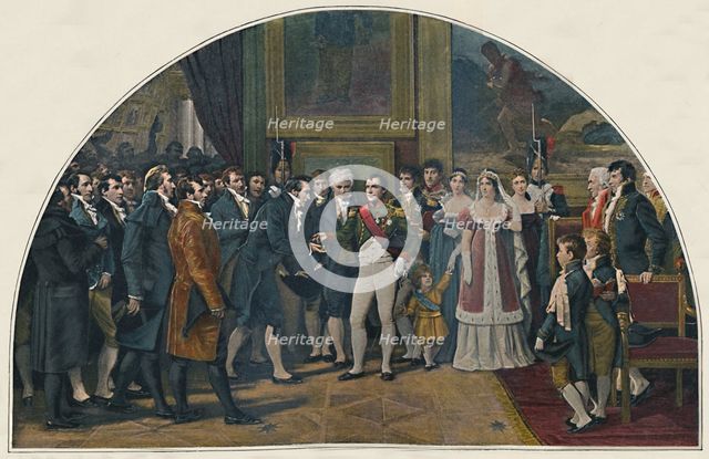 'Napoleon Decorating the Artists', c1808, (1896). Artist: Unknown.
