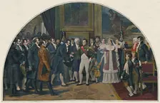 Napoleon Decorating the Artists c1808, (1896)