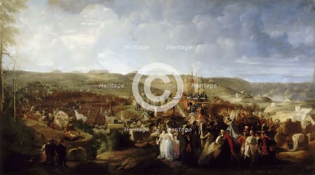 Napoleon Distributes the Crosses of the Legion of Honor at the Camp of Boulogne on August 16, 1804,  Artist: Hennequin, Philippe-Auguste (1762-1833)
