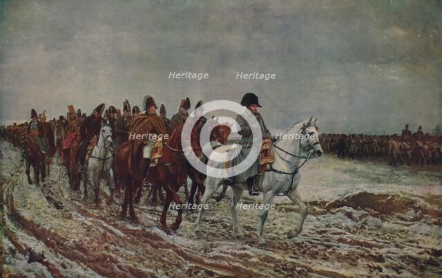 'Napoleon during French Campaign of 1814', 1864, (c1915). Artist: Jean Louis Ernest Meissonier.