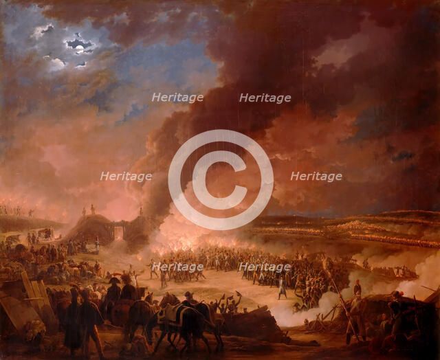 Napoléon I visiting the bivouacs of the army in the evening, the day before the Battle of Austerlitz Artist: Bacler d'Albe, Louis Albert Guislain (1761-1824)